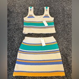 By together brand - super cute skirt and cropped top set. Size M skirt and L top
